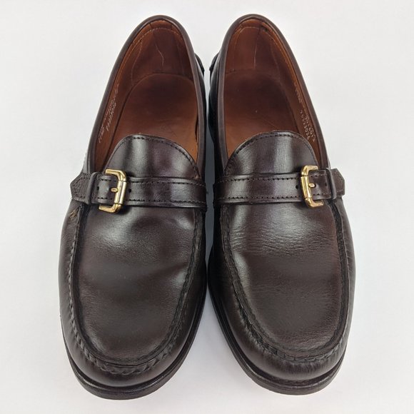 Men\'s Rancourt & Co Brown Loafers With Brass Buckl main image 9